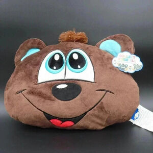 My Happy Pillow Monkey Plush Animal Mood Pillow Stuffed Animal NWT